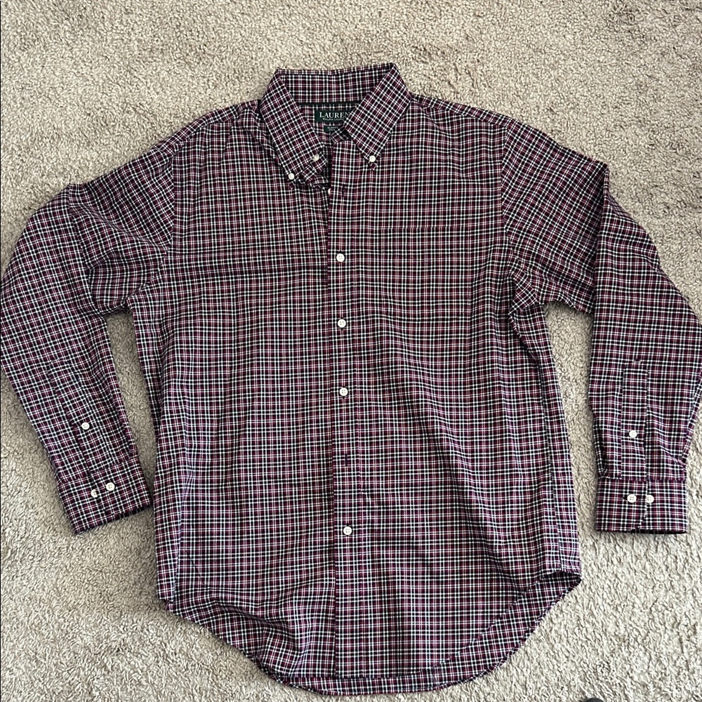 Polo by Ralph Lauren Men's Checkered Shirt - Red and Black